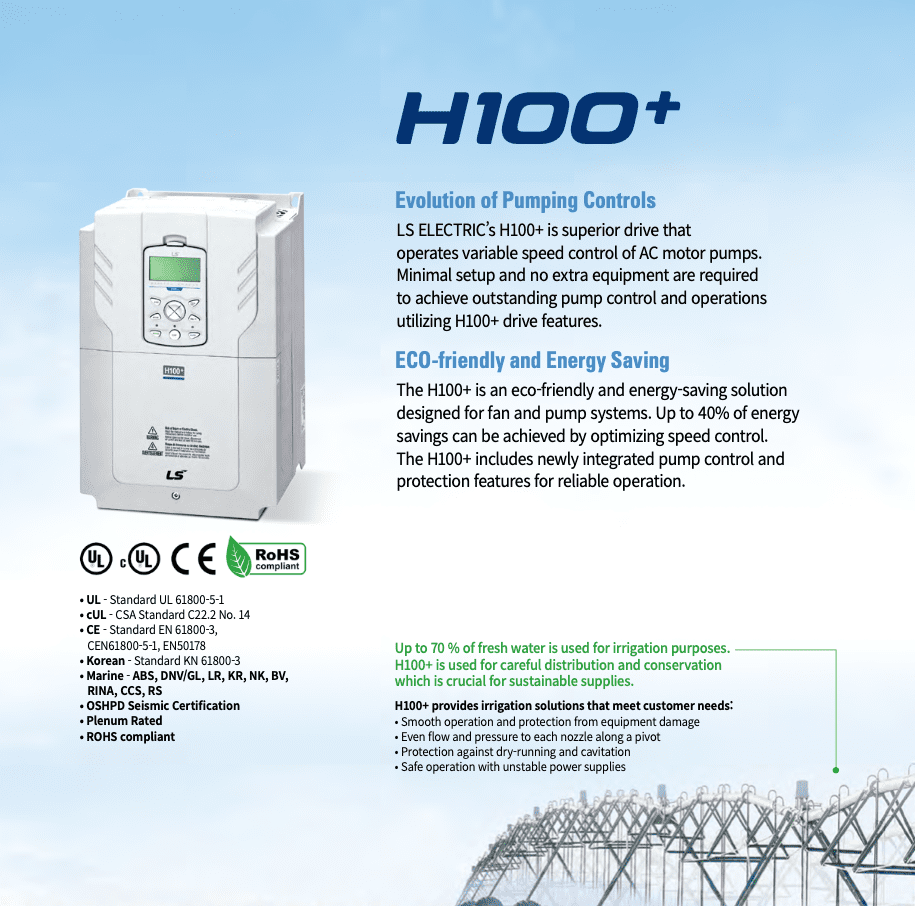 LS Electric H100+ drive highlights