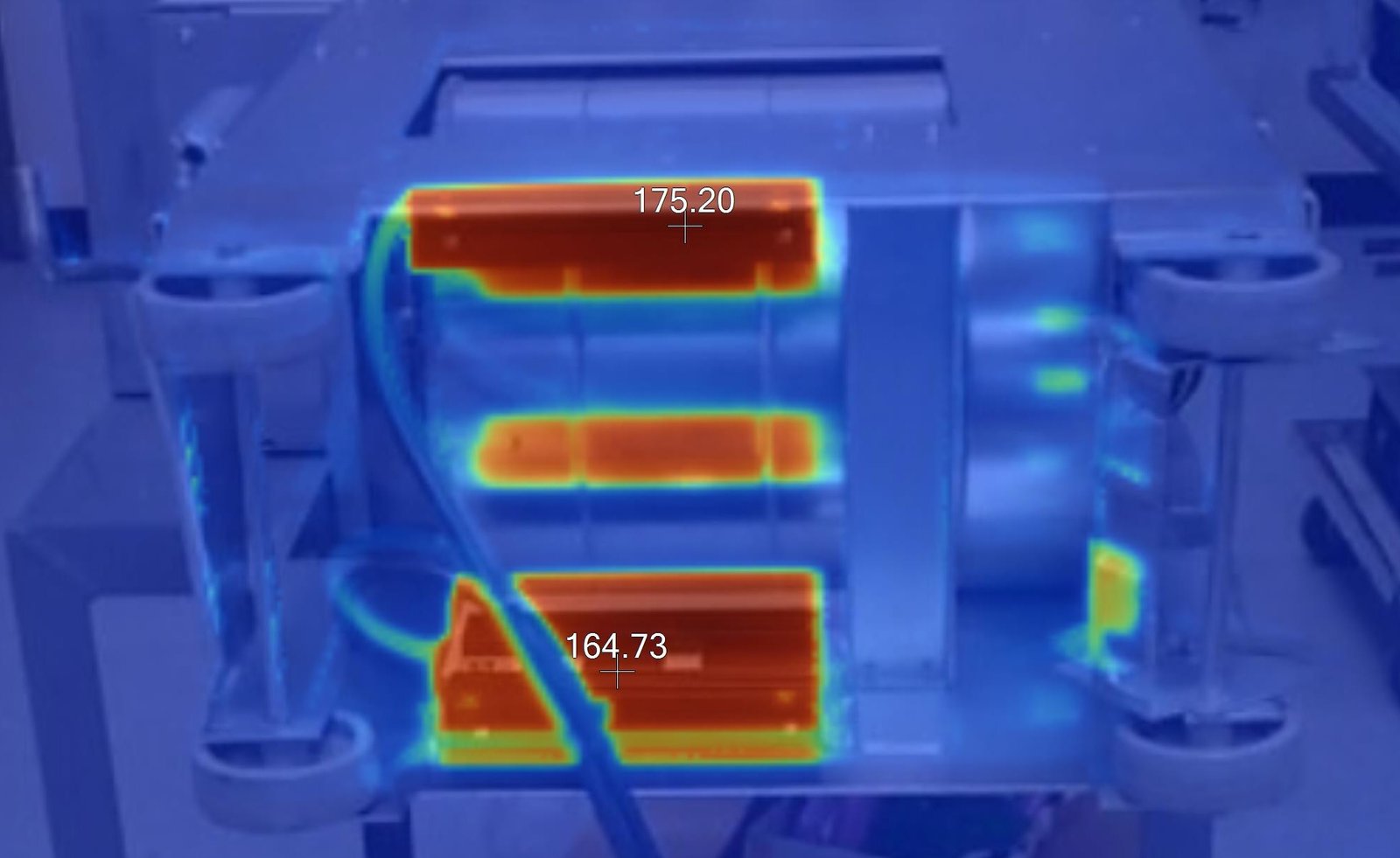 IR testing of ABB mining inverter heaters and heater control boards at IPS Folcroft